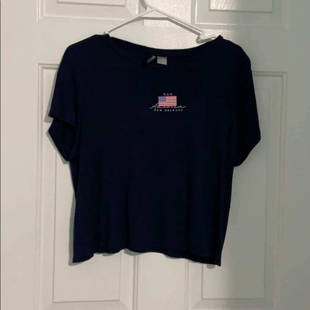 Dark blue Crop Top